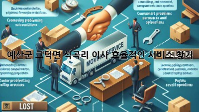 예산군 고덕면 석곡리 이사, 효율적인 서비스 찾기